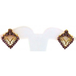Golden Oxidized Women Earring Jhumka Jhumki Jewelry Drop PushBack Classy Gift 65